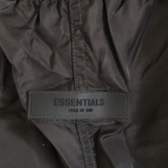Essentials Fear of God Nylon Shorts Rubberized Logo Womens size Medium - Picture 3 of 6